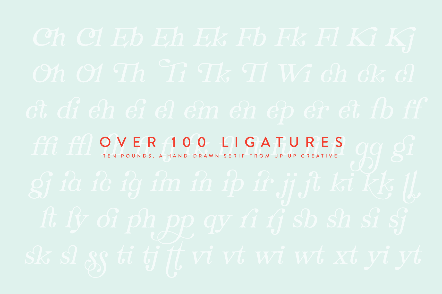 Ten Pounds, a Hand-Drawn Serif Font - Serif Font - Up Up Creative