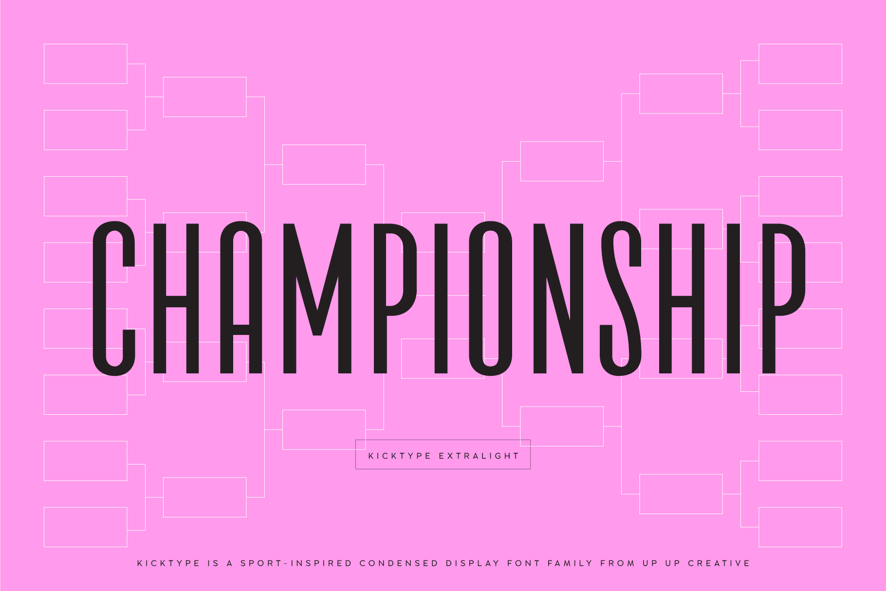 Kicktype, a Sport-Inspired Condensed Sans Serif Font Family - Sans Serif Font - Up Up Creative