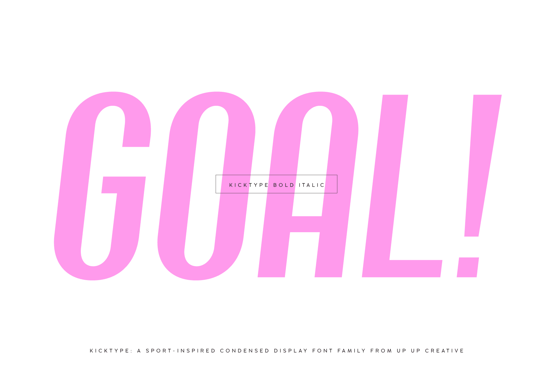 Kicktype, a Sport-Inspired Condensed Sans Serif Font Family - Sans Serif Font - Up Up Creative