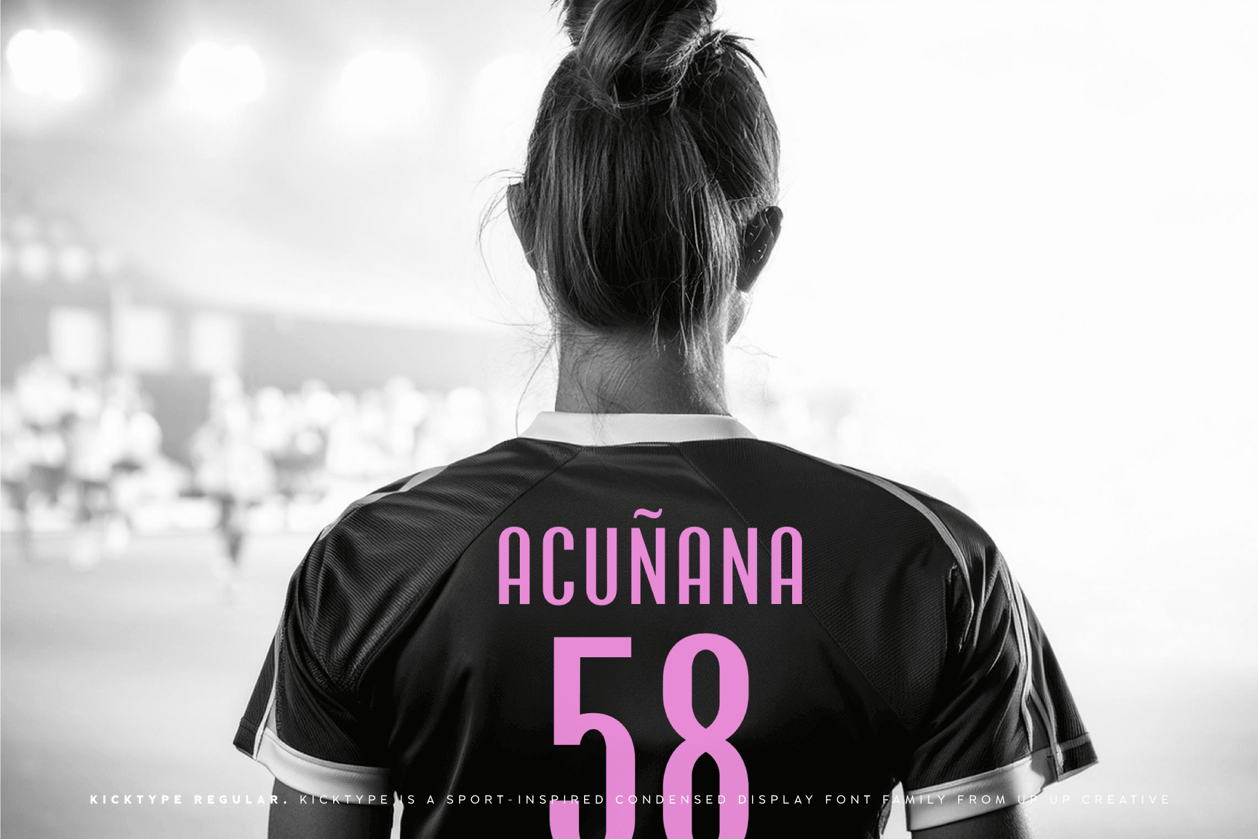 Kicktype, a Sport-Inspired Condensed Sans Serif Font Family - Sans Serif Font - Up Up Creative