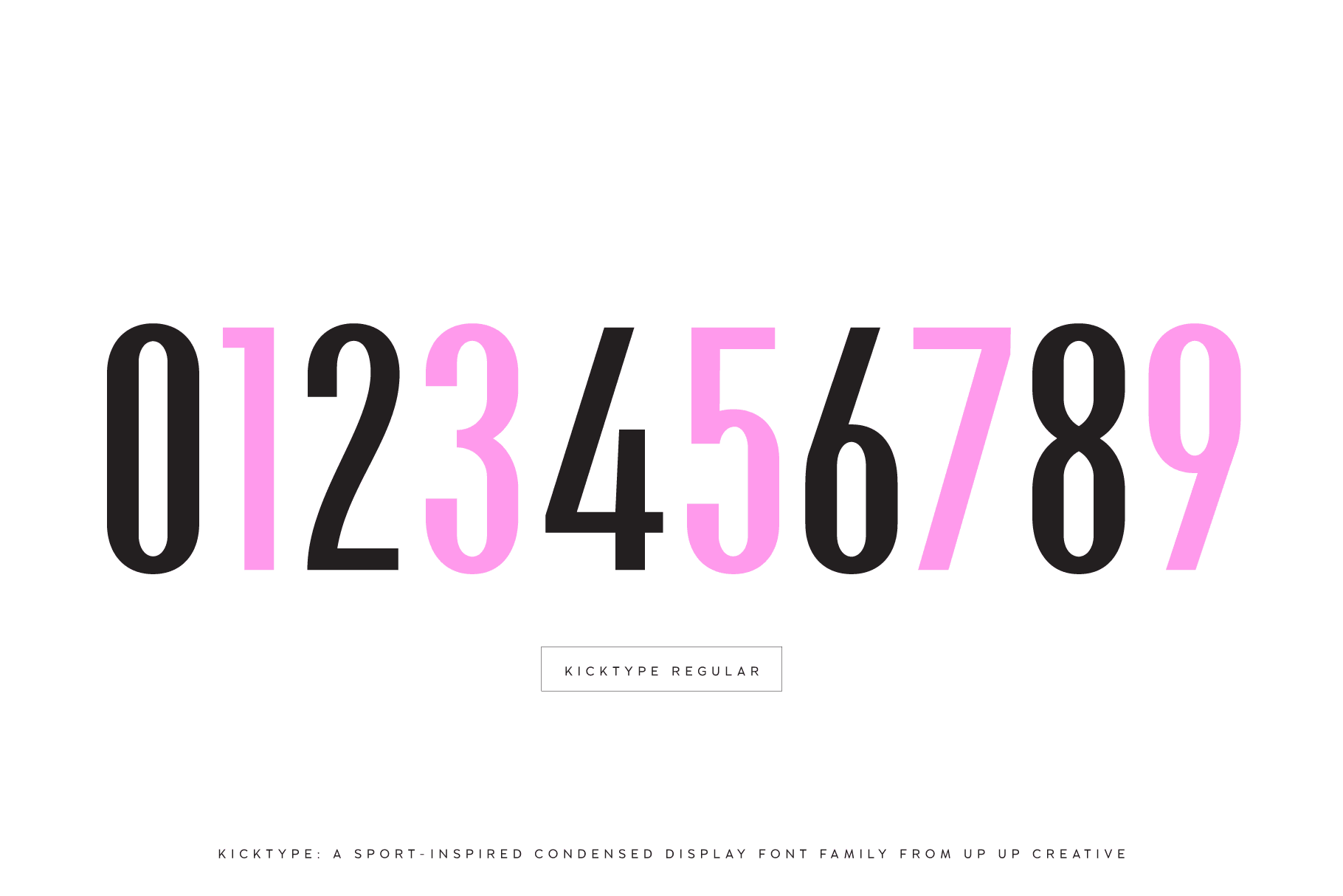 Kicktype, a Sport-Inspired Condensed Sans Serif Font Family - Sans Serif Font - Up Up Creative