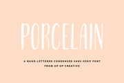 Porcelain Condensed Sans Serif Font - Sans Serif Font - Up Up Creative