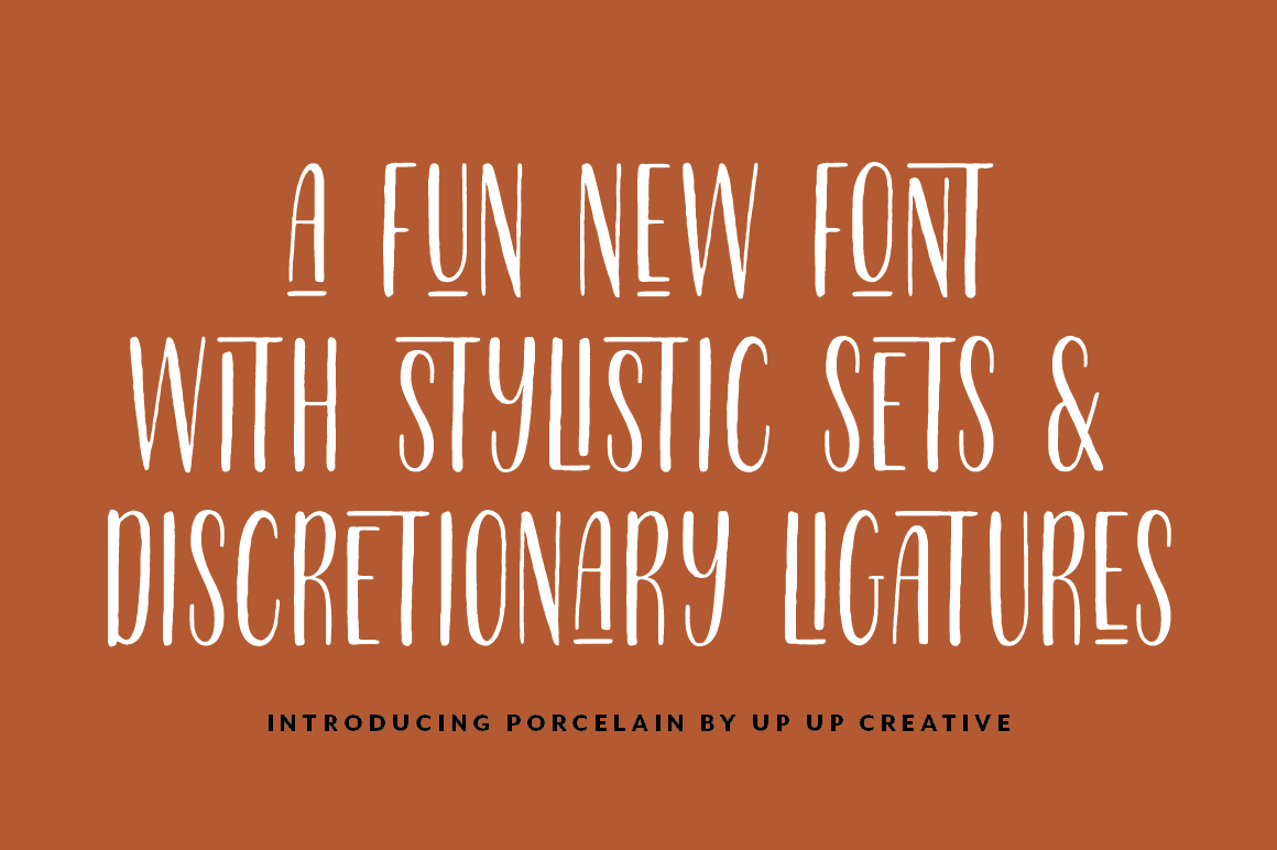 Porcelain Condensed Sans Serif Font - Sans Serif Font - Up Up Creative