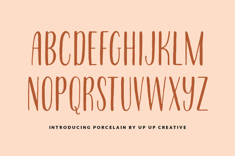 Porcelain Condensed Sans Serif Font - Up Up Creative