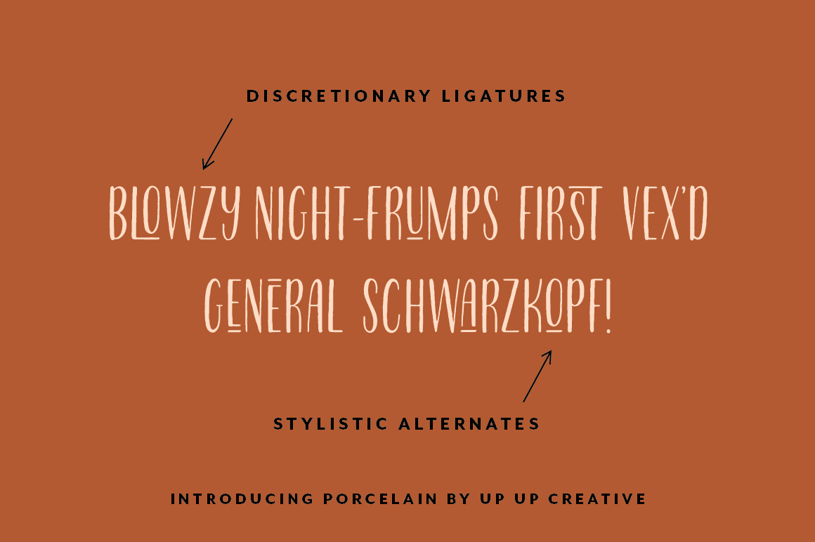 Porcelain Condensed Sans Serif Font - Sans Serif Font - Up Up Creative