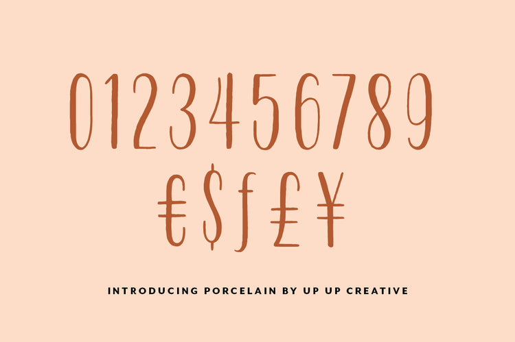 Porcelain Condensed Sans Serif Font - Up Up Creative