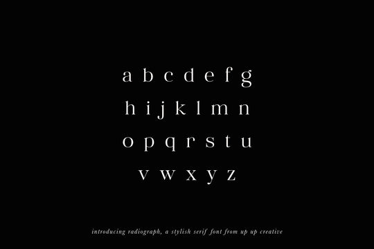 Radiograph Serif Font – Up Up Creative