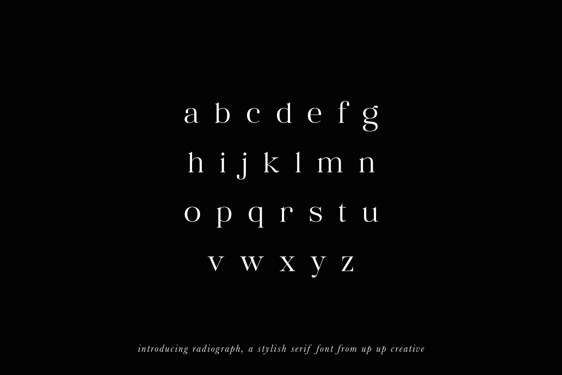 Radiograph Serif Font - Serif Font - Up Up Creative