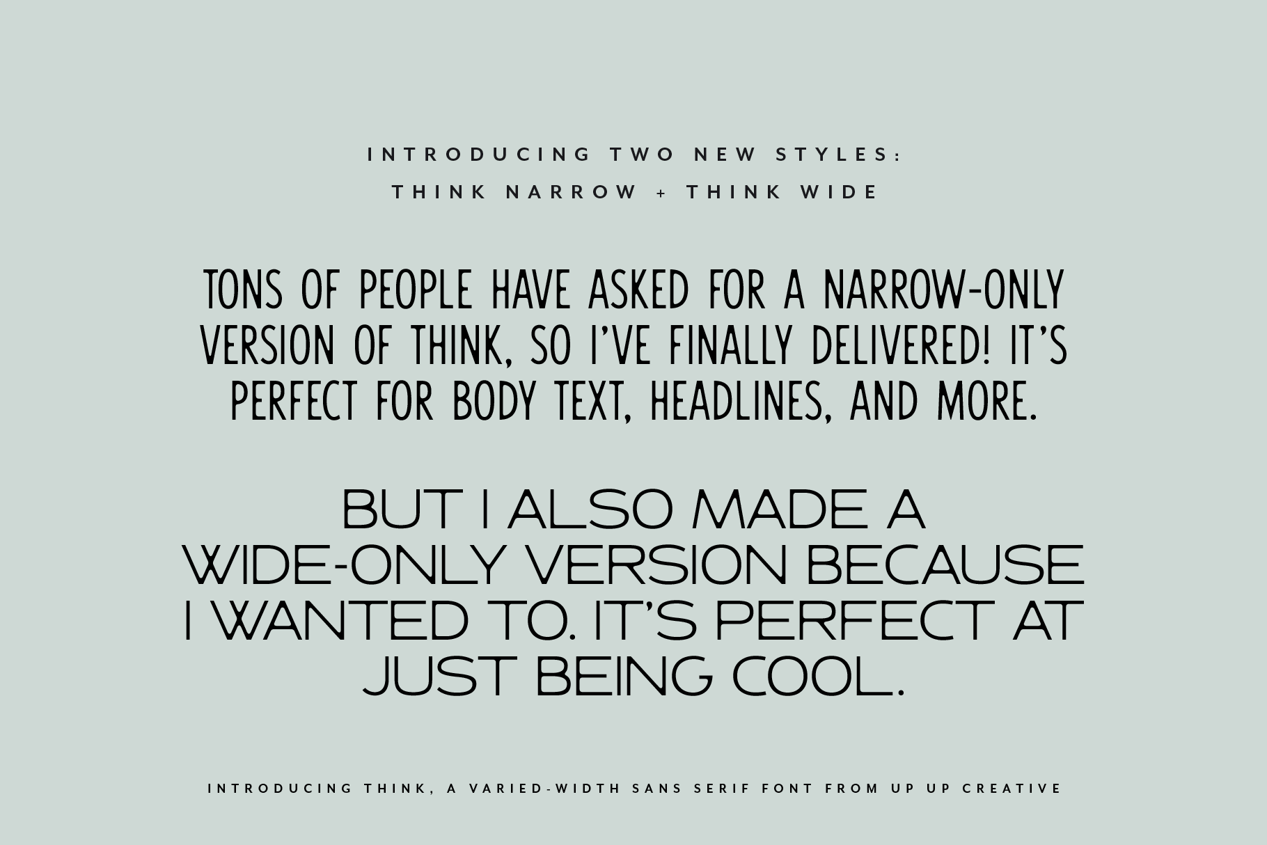 Think Sans Serif Font Family