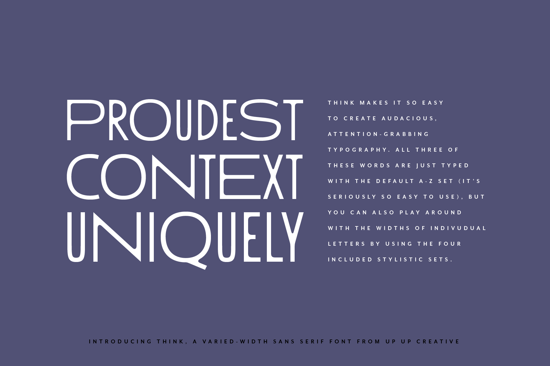 Think Sans Serif Font Family