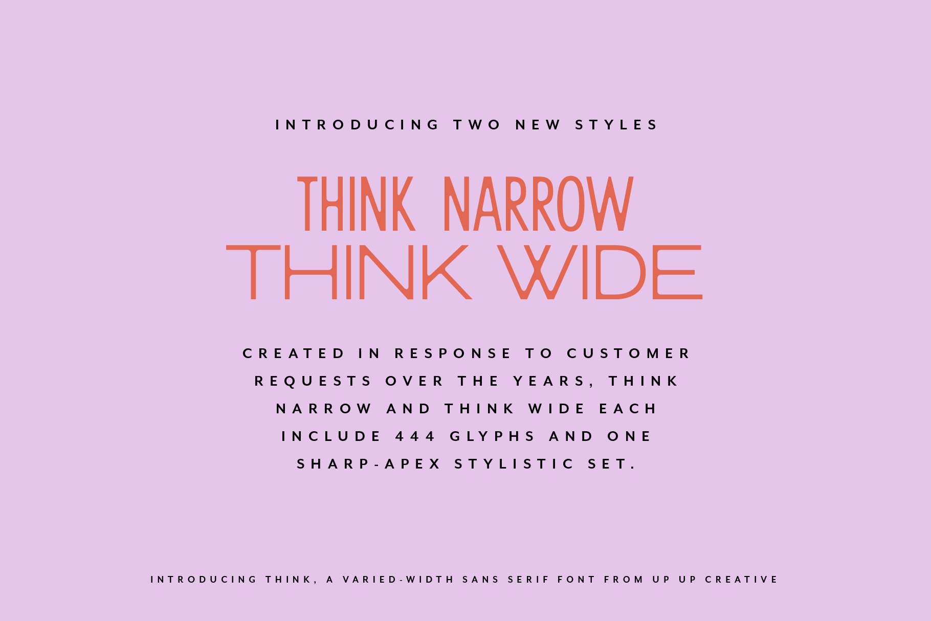 Think Sans Serif Font Family