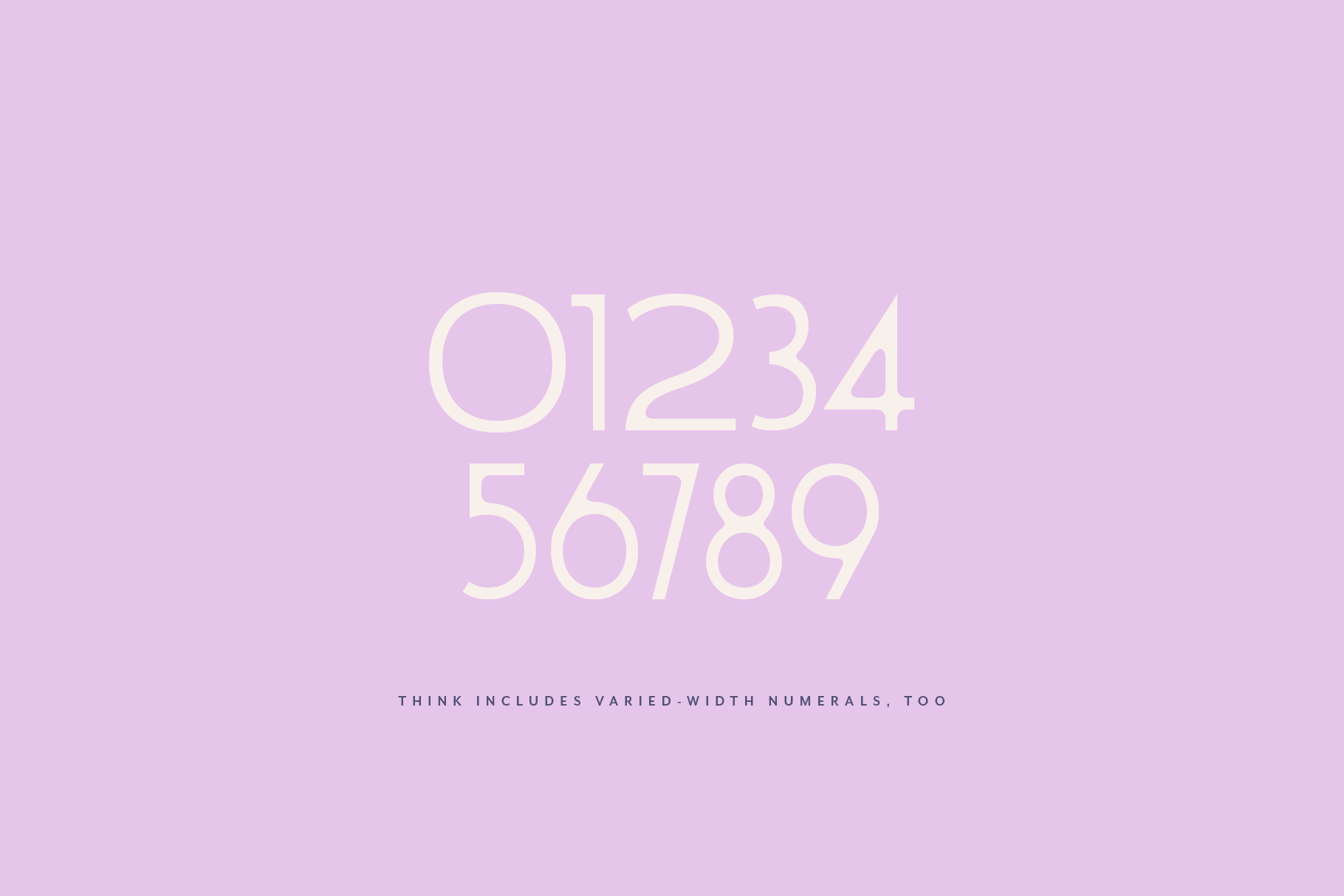 Think Sans Serif Font Family