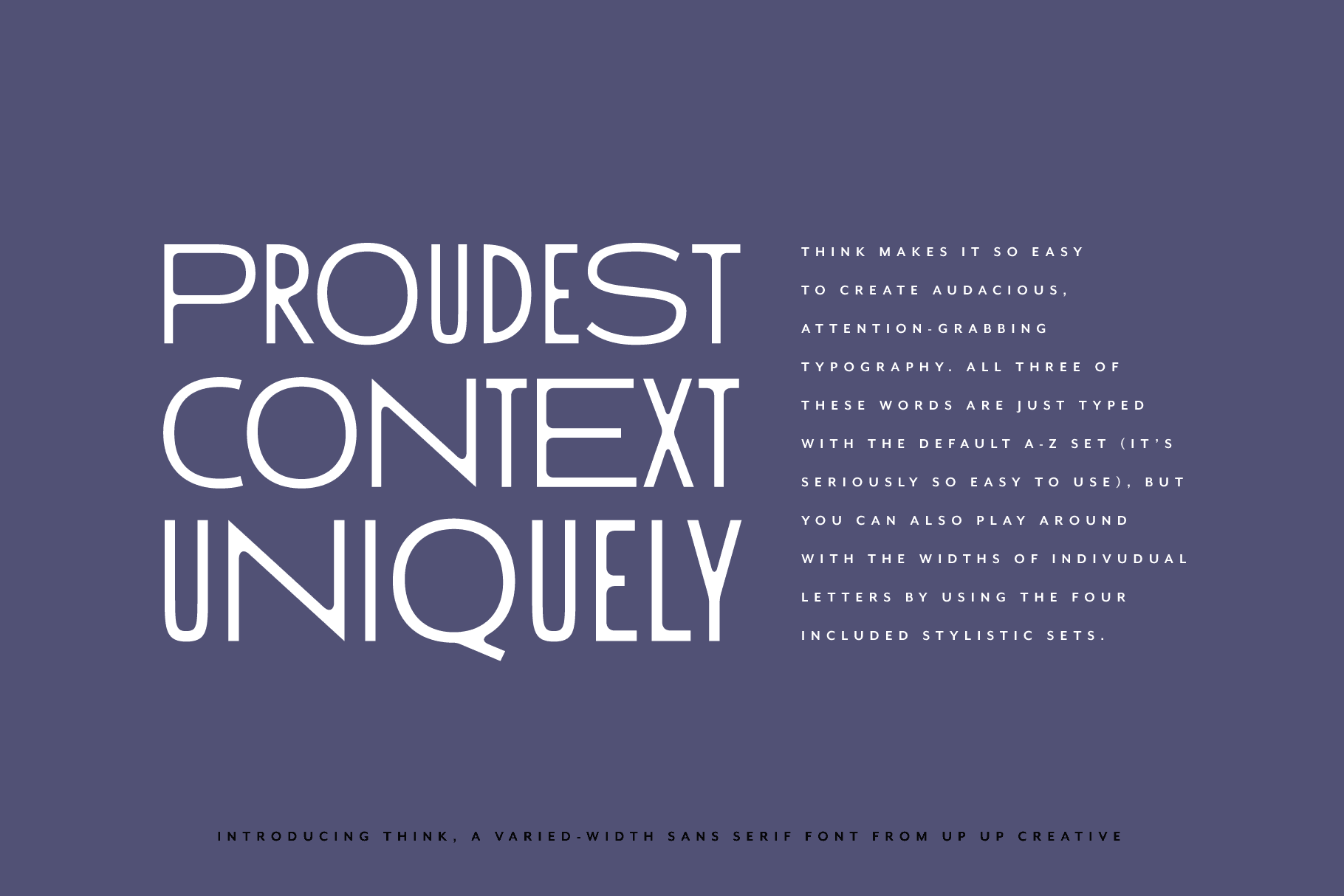 Think Sans Serif Font - Sans Serif Font - Up Up Creative