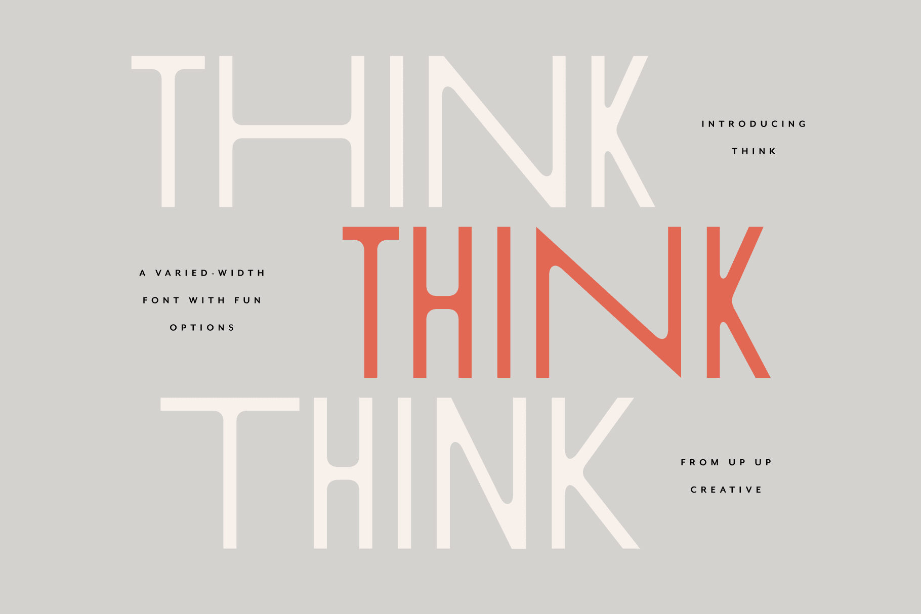 Think Sans Serif Font - Up Up Creative