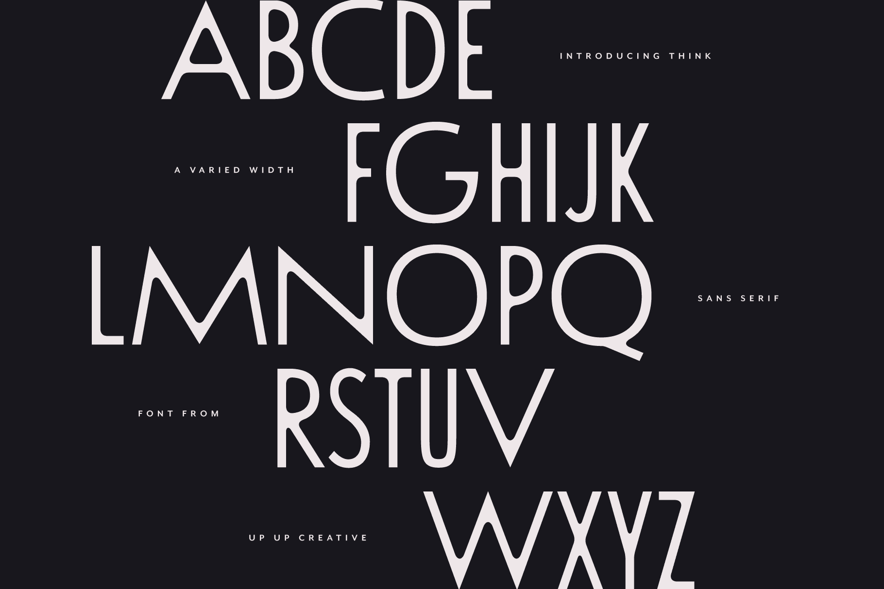 Think Sans Serif Font - Sans Serif Font - Up Up Creative