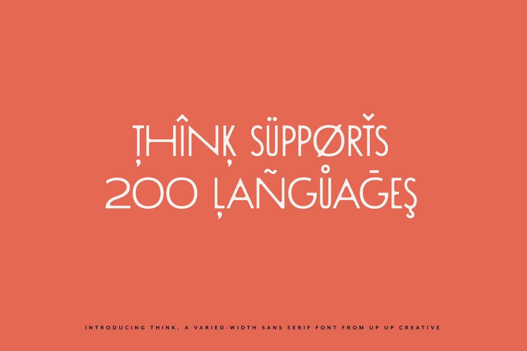 Think Sans Serif Font - Sans Serif Font - Up Up Creative