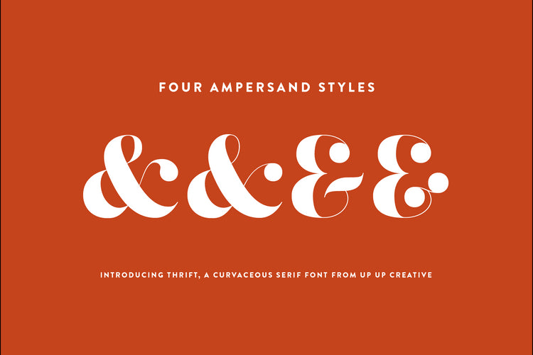 Thrift Serif Font Family - Up Up Creative