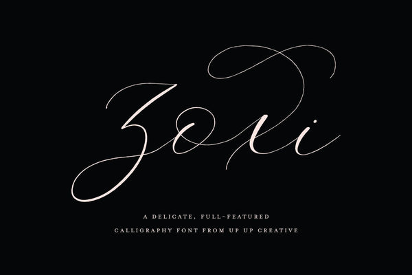 Zoxi Script Font - Script Font - Up Up Creative