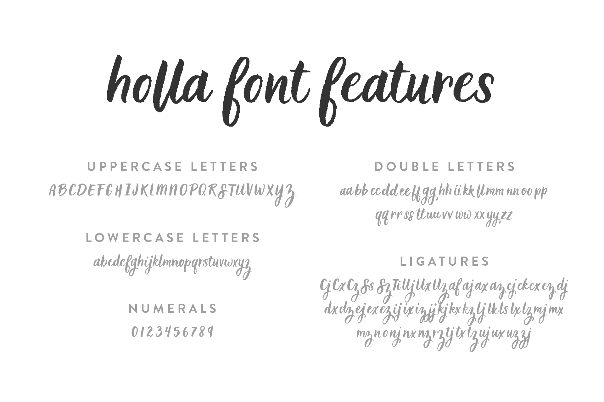 Holla Script Font - Script Font - Up Up Creative
