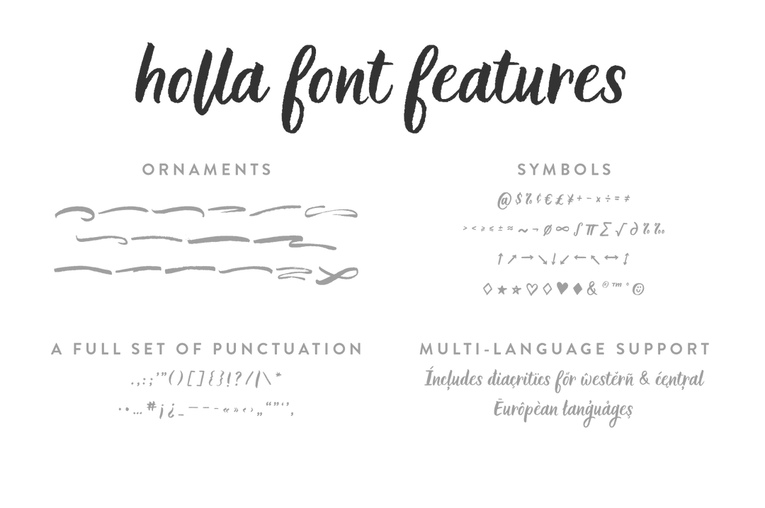Holla Script Font - Up Up Creative