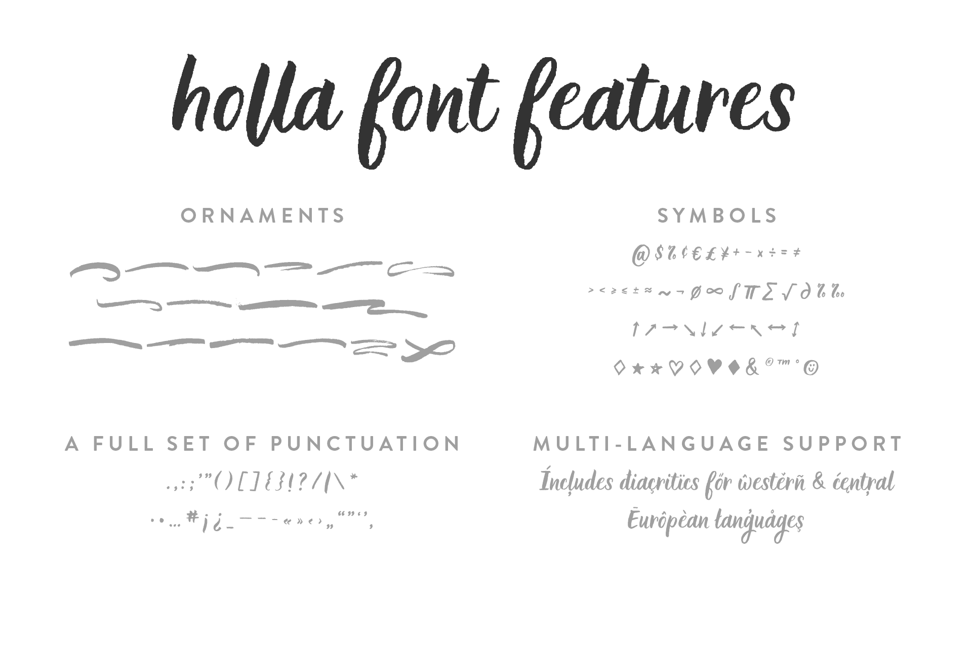 Holla Script Font - Script Font - Up Up Creative