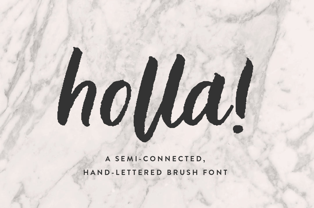 Holla Script Font - Up Up Creative