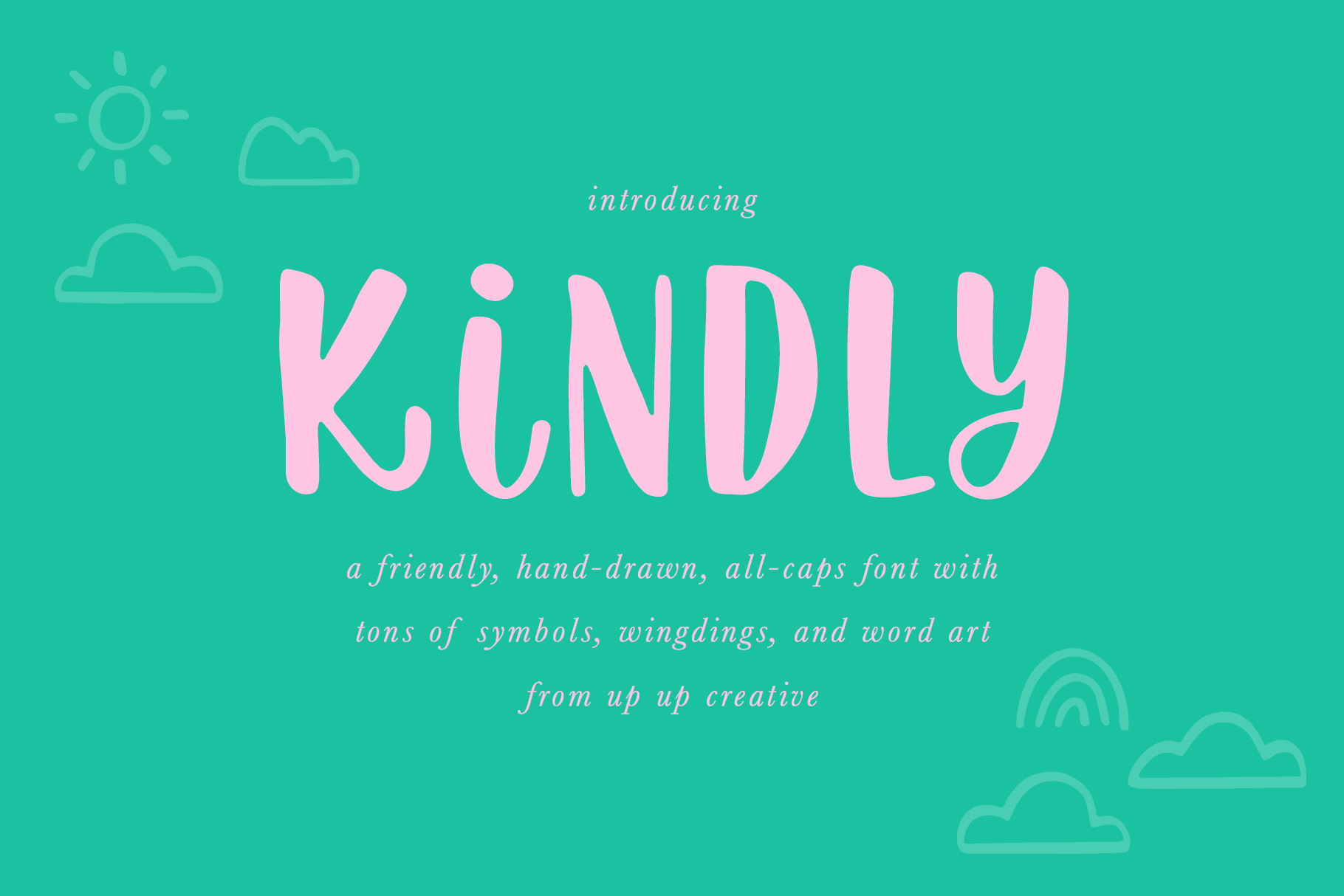 Kindly Handwritten Sans Serif Font - Sans Serif Font - Up Up Creative