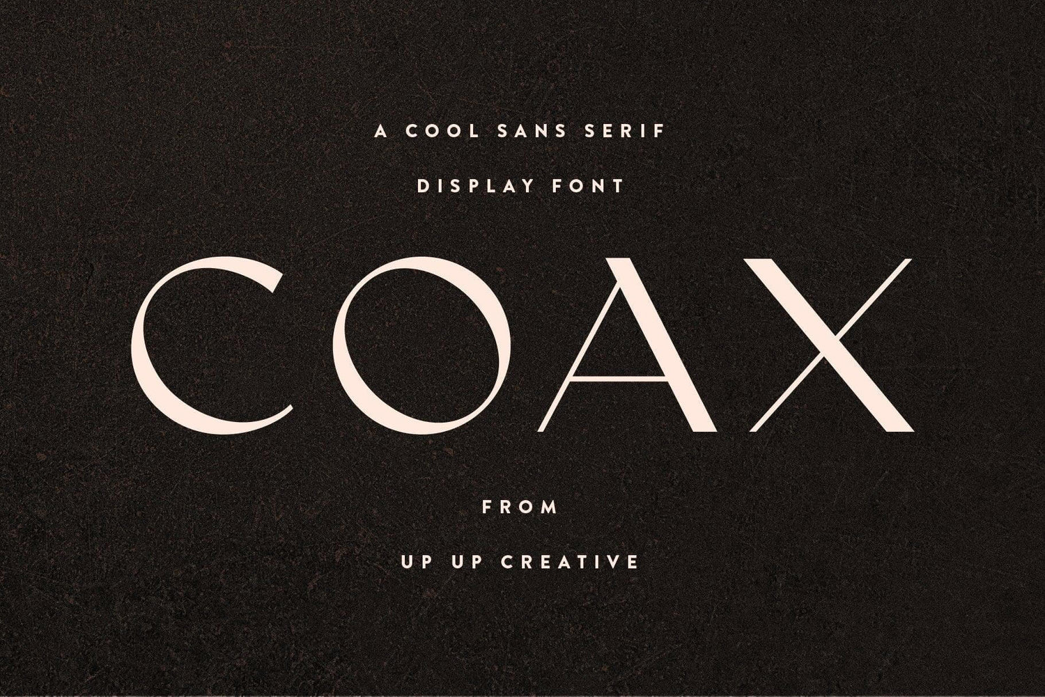 Coax Sans Serif Display Font - Sans Serif Font - Up Up Creative
