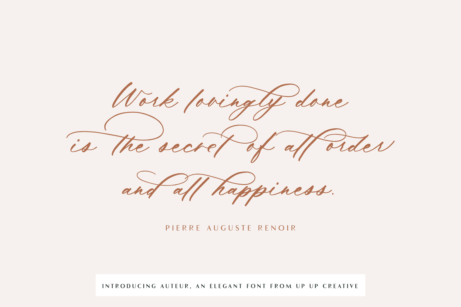 Auteur Script Font - A Calligraphy Font - Script Font - Up Up Creative