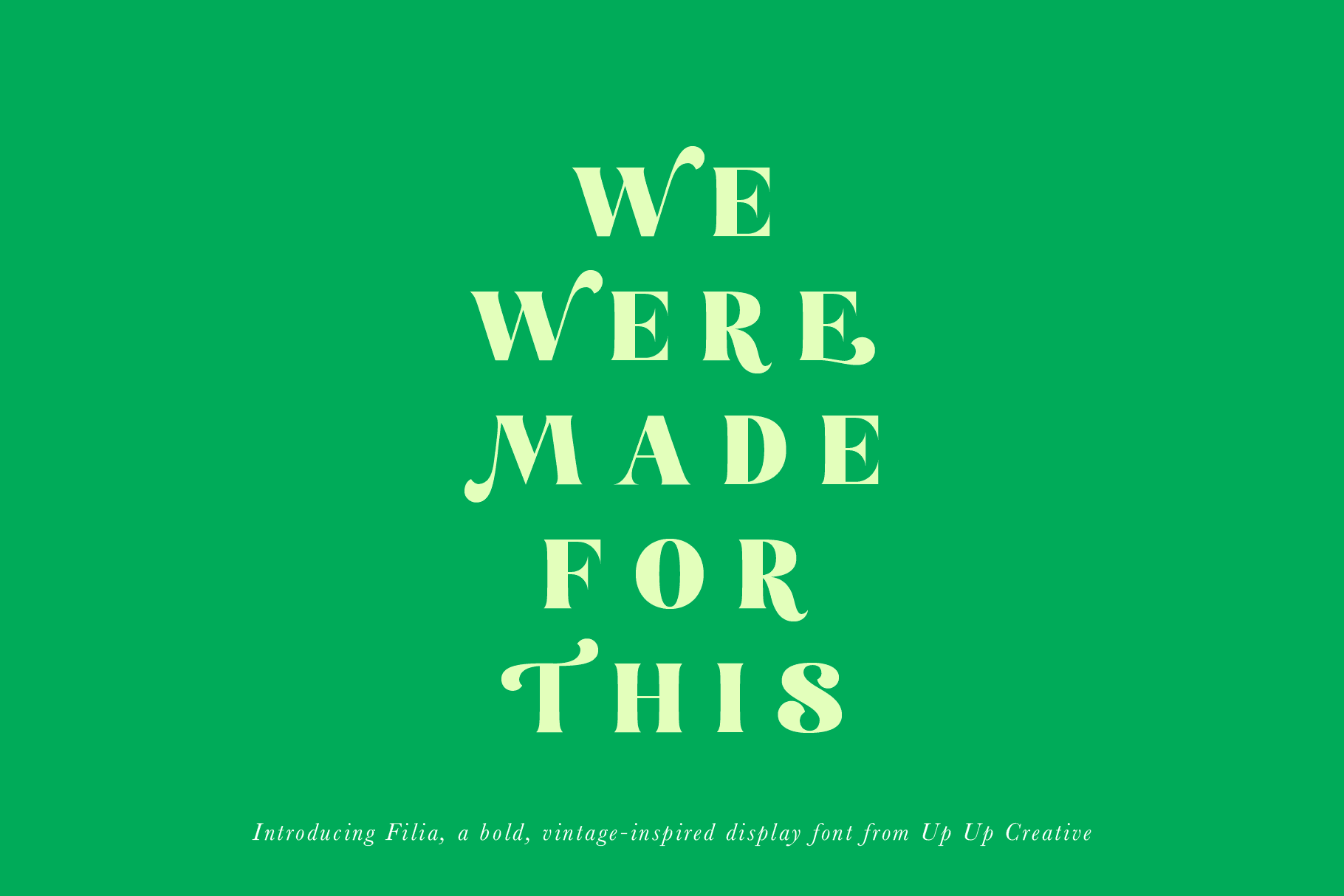 Filia Serif Display Font - Serif Font - Up Up Creative