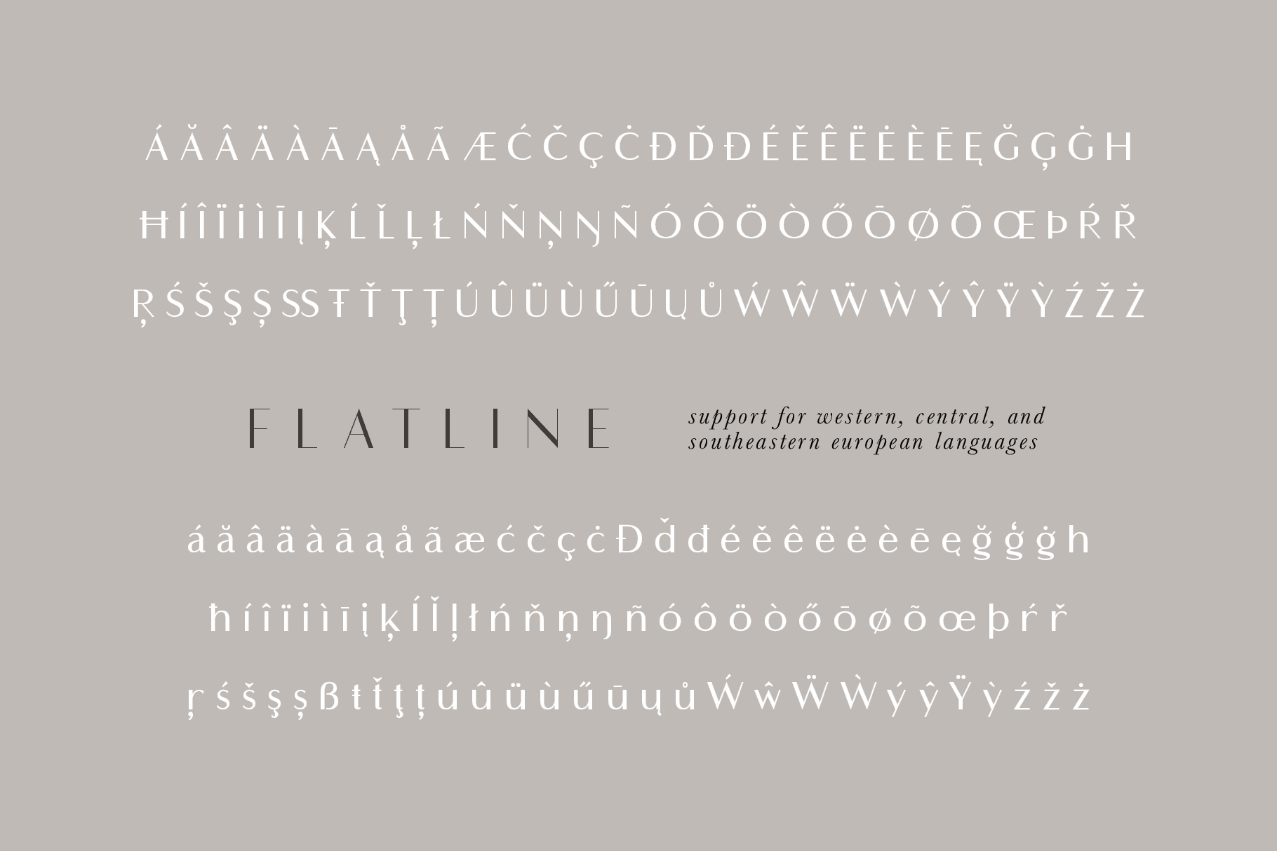 Flatline Sans Font Family - Sans Serif Font - Up Up Creative