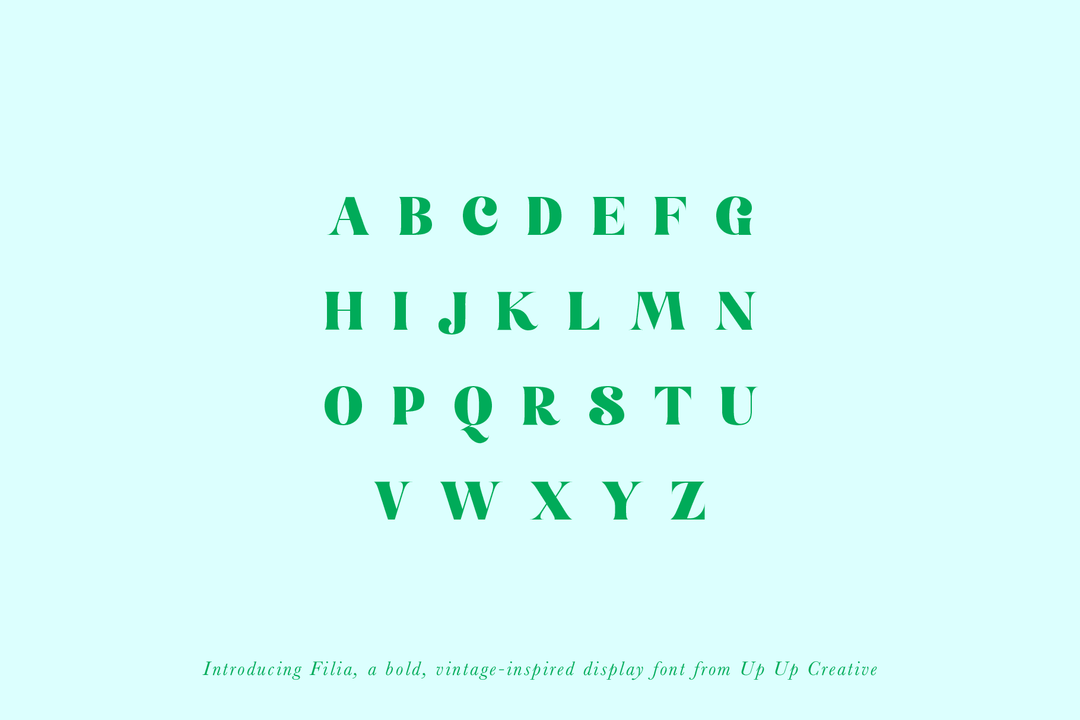 Filia Serif Display Font - Up Up Creative