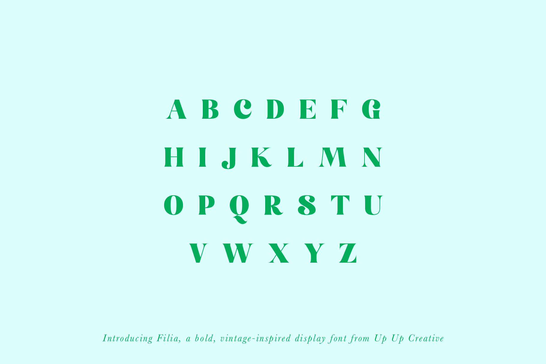 Filia Serif Display Font - Serif Font - Up Up Creative