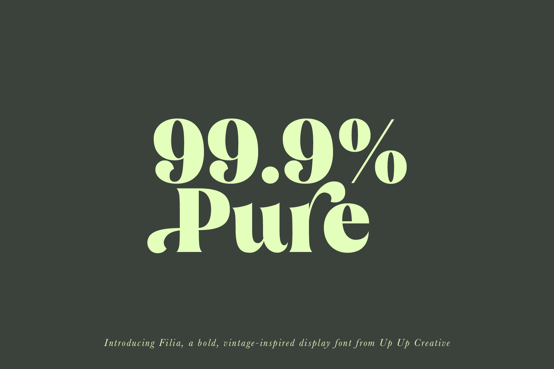 Filia Serif Display Font - Serif Font - Up Up Creative