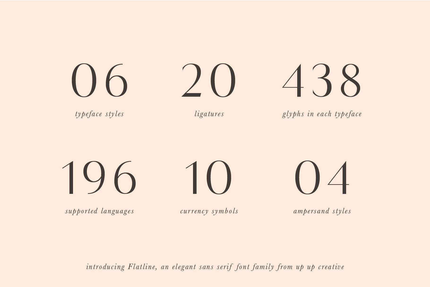 Flatline Sans Font Family - Sans Serif Font - Up Up Creative