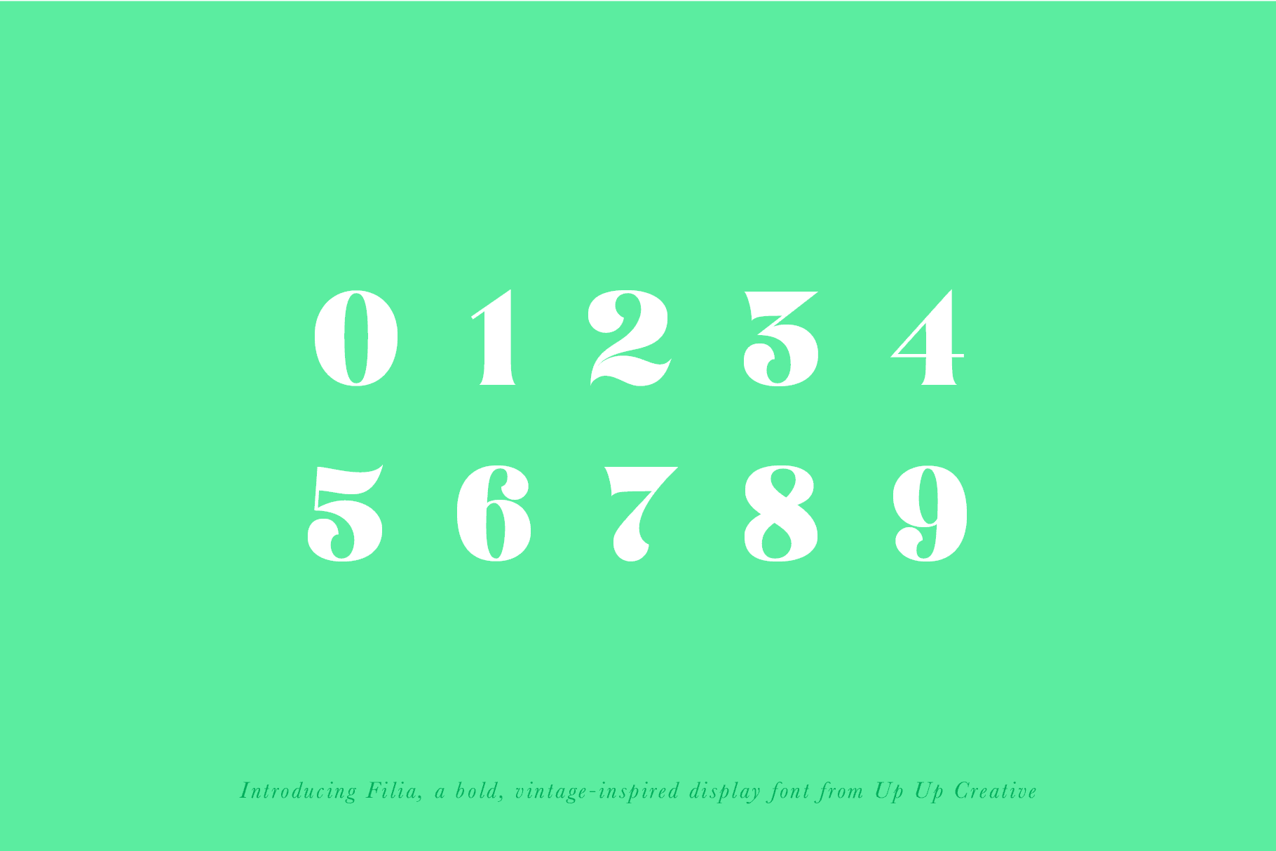 Filia Serif Display Font - Serif Font - Up Up Creative