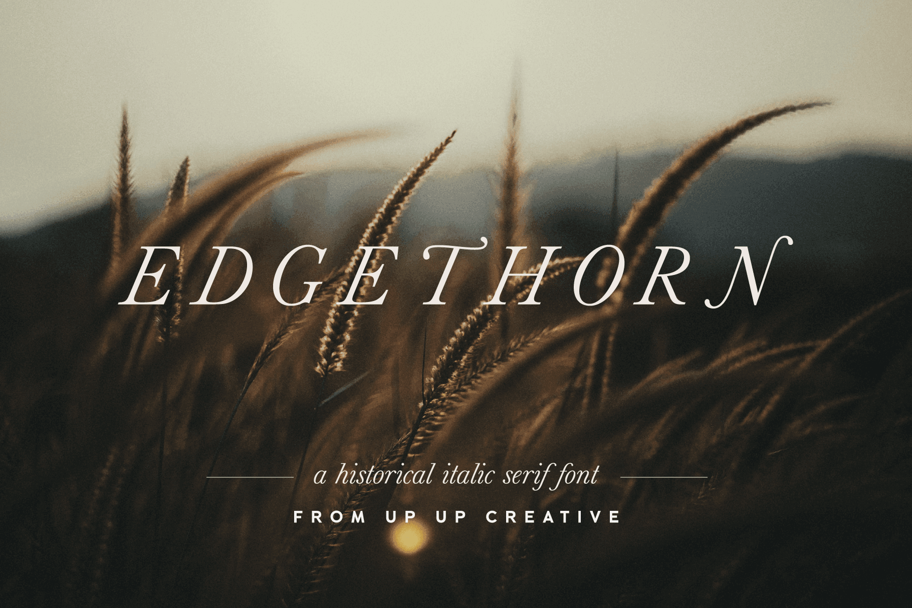 Edgethorn Serif Font - Serif Font - Up Up Creative