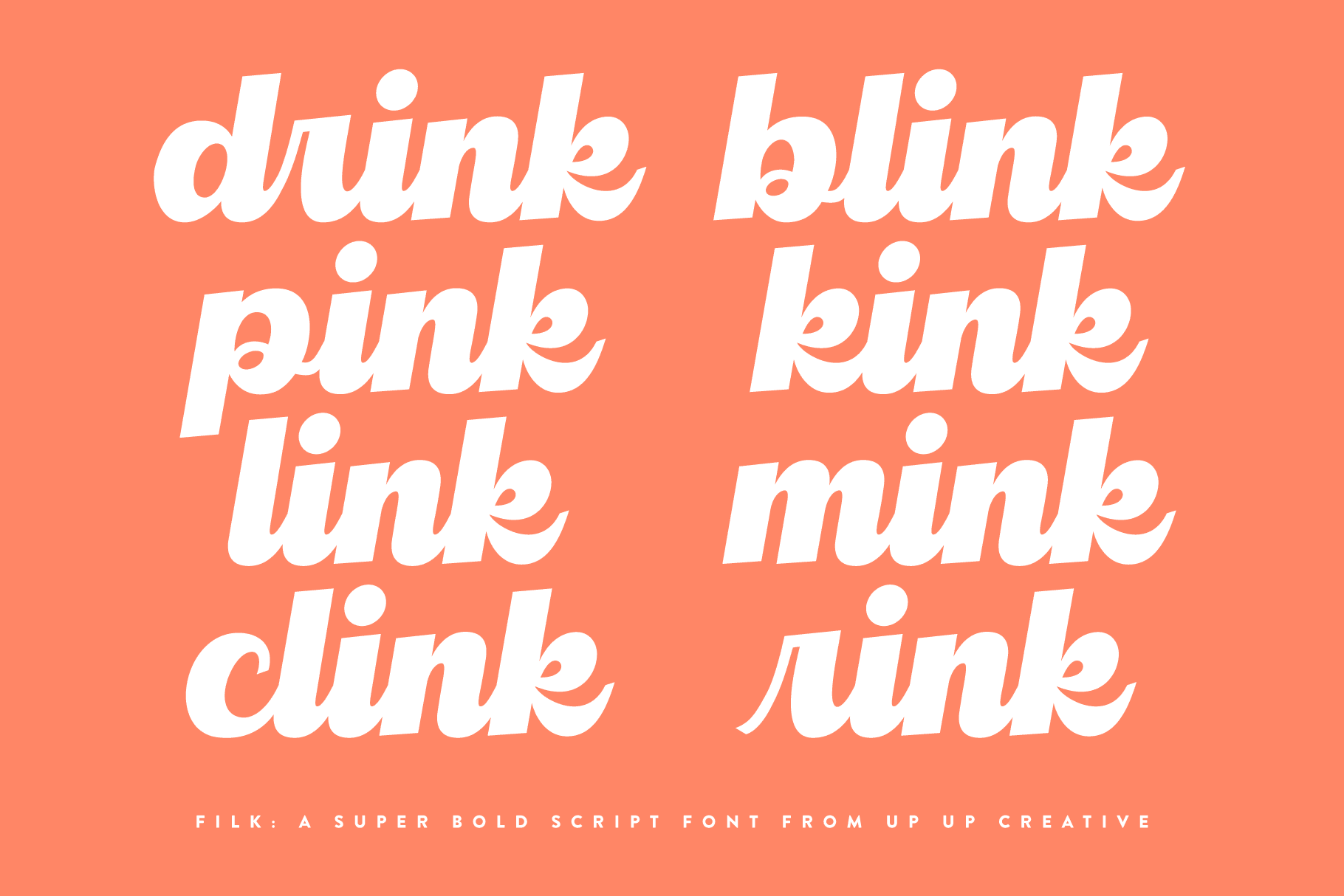Filk Script Font - Script Font - Up Up Creative