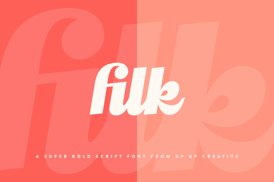 Filk Script Font - Up Up Creative