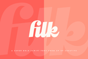 Filk Script Font - Script Font - Up Up Creative