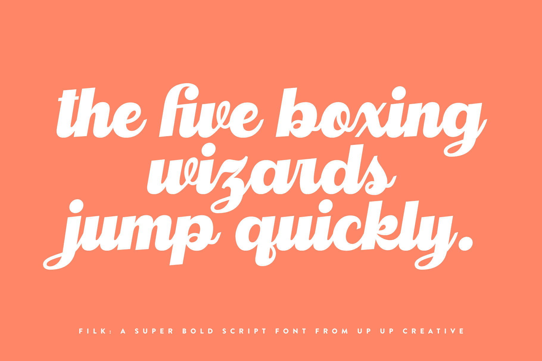 Filk Script Font - Script Font - Up Up Creative