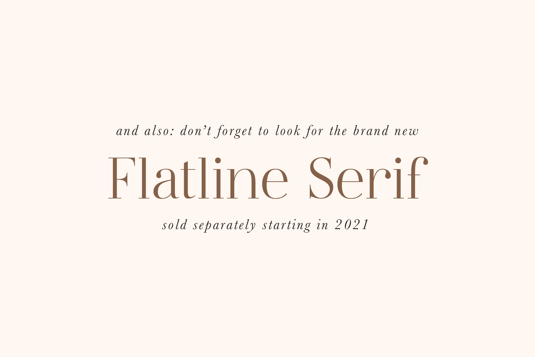 Flatline Sans Font Family - Sans Serif Font - Up Up Creative