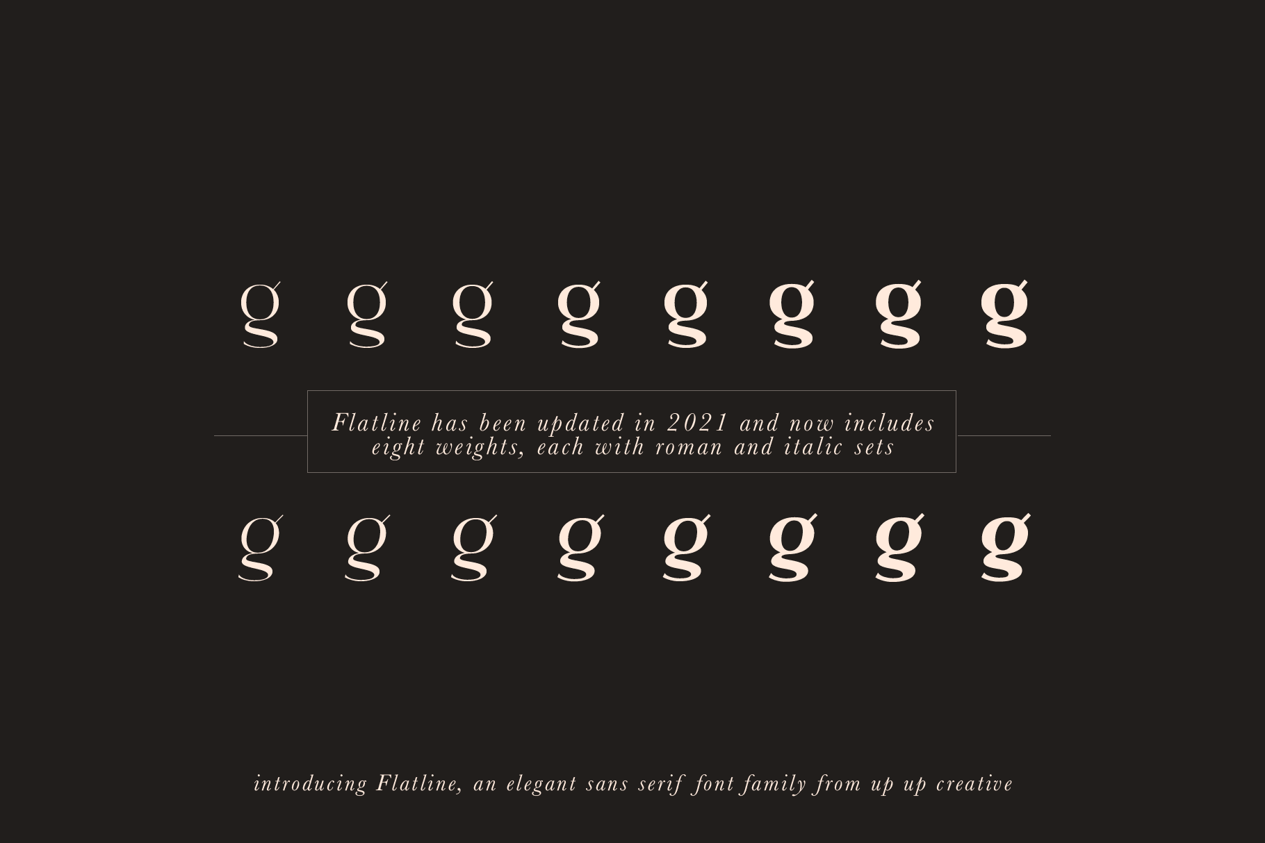 Flatline Sans Font Family - Sans Serif Font - Up Up Creative