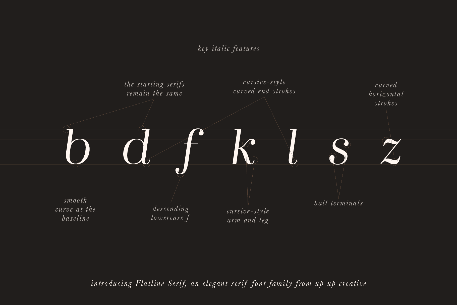 Flatline Serif Font Family - Serif Font - Up Up Creative