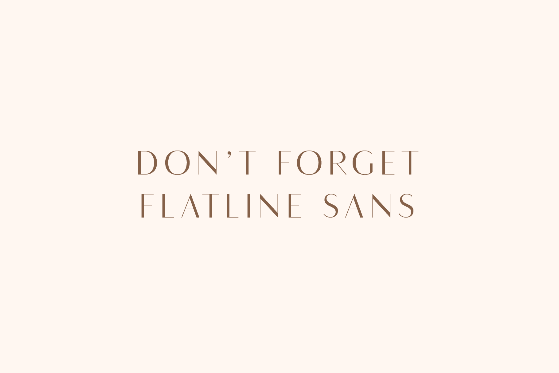 Flatline Serif Font Family - Serif Font - Up Up Creative
