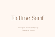 Flatline Serif Font Family - Serif Font - Up Up Creative