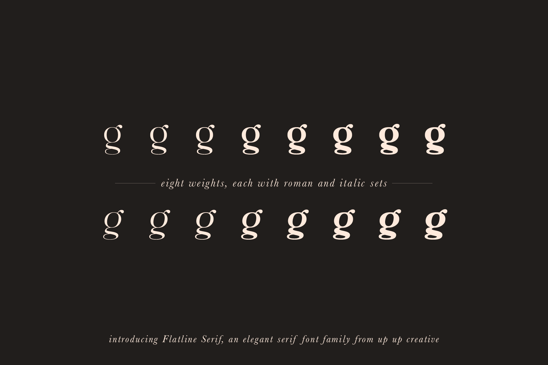 Flatline Serif Font Family - Serif Font - Up Up Creative