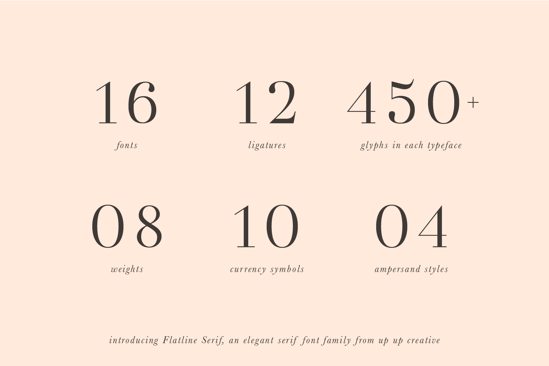 Flatline Serif Font Family - Serif Font - Up Up Creative