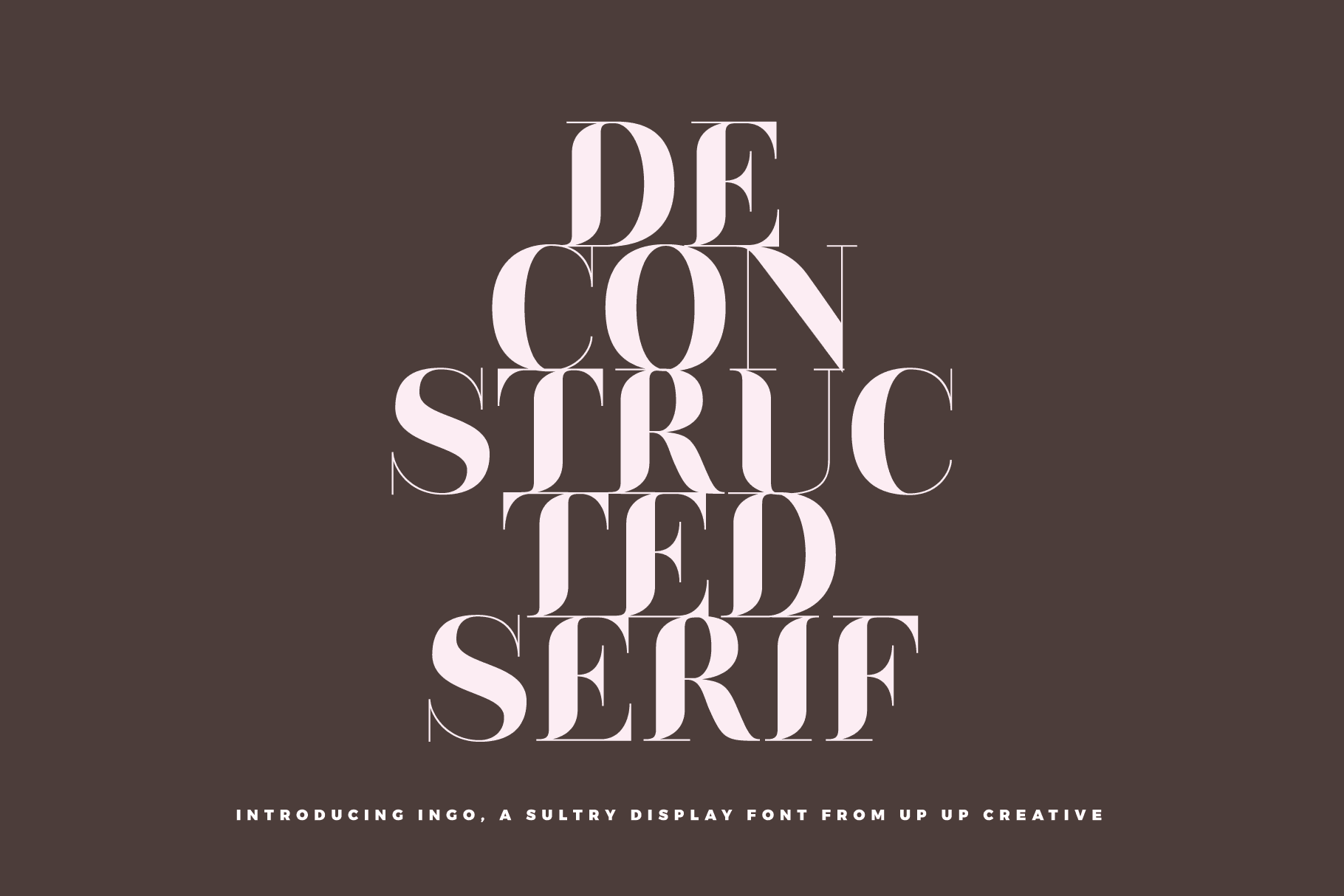 Ingo Display Font - Serif Font - Up Up Creative