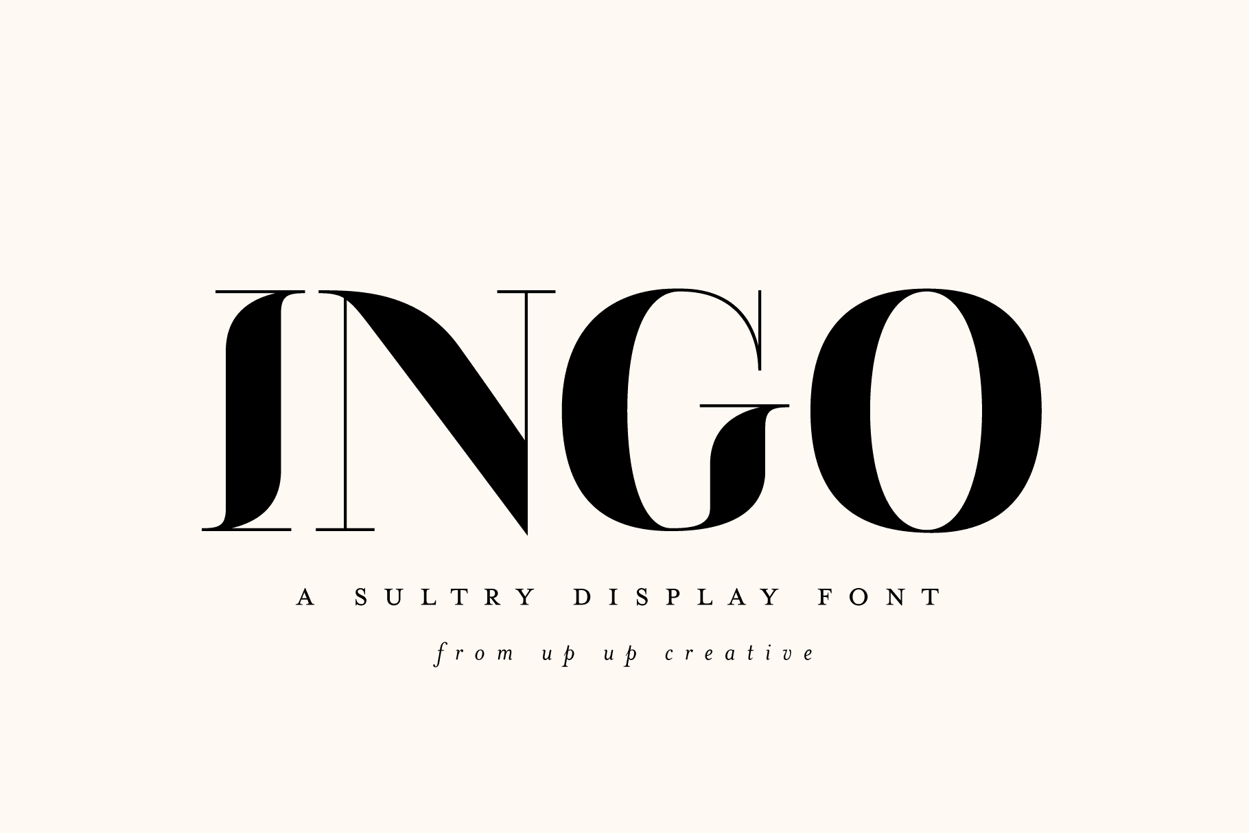 Ingo Display Font - Serif Font - Up Up Creative